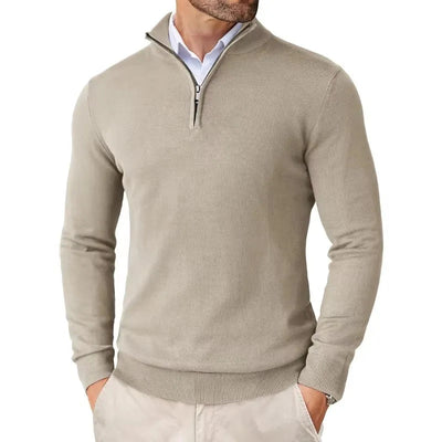 Eleganter Strickpullover mit Reißverschluss für Stilbewusste