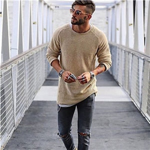 Eleganter Strickpullover mit langem Arm