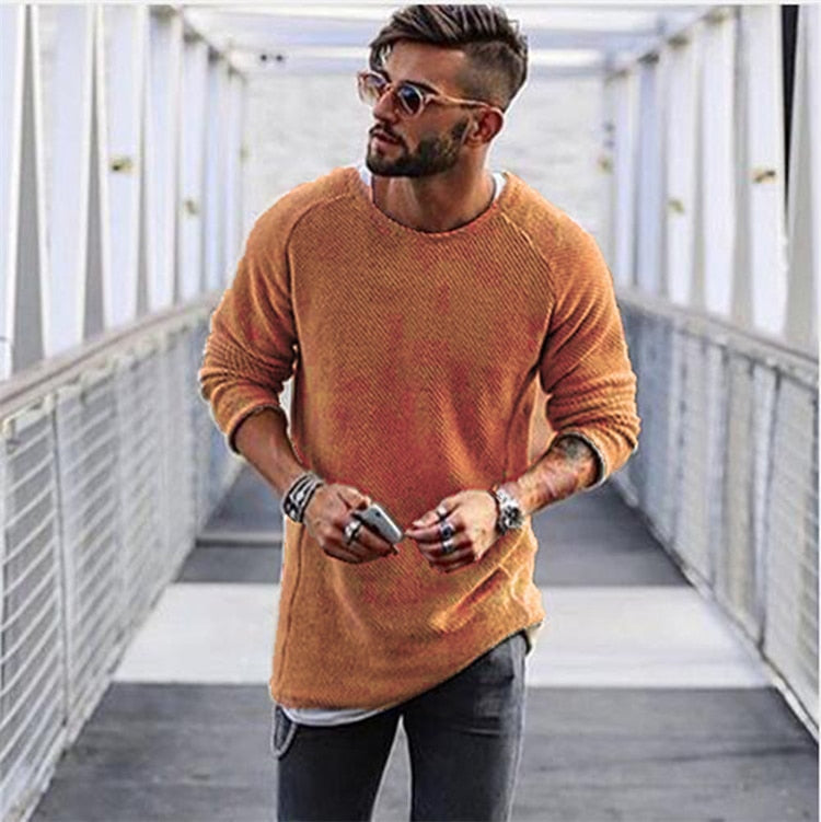 Eleganter Strickpullover mit langem Arm