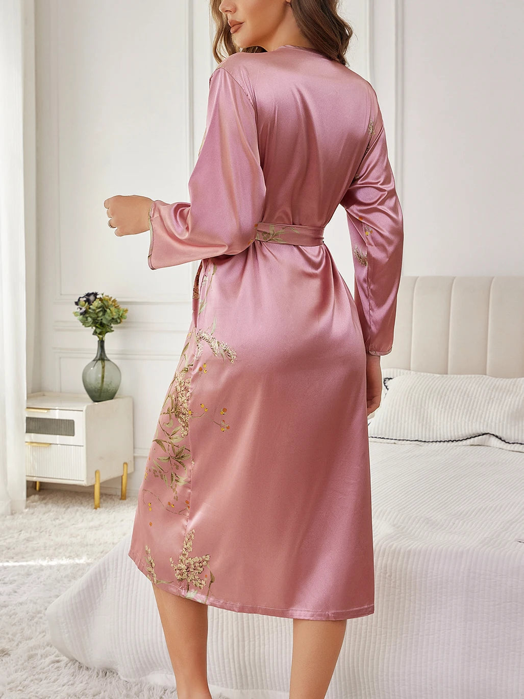 Elegantes Blumenkleid mit Tailliertem Schnitt
