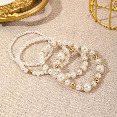 Élevéa – Klassisches Perlenarmband-Set (4-teilig)