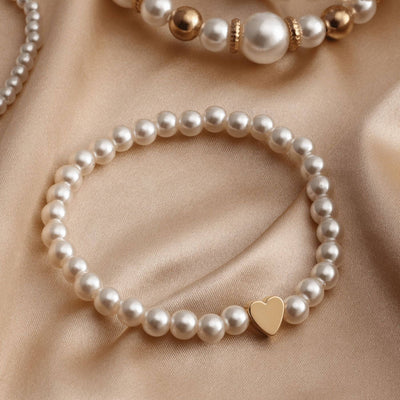 Élevéa – Klassisches Perlenarmband-Set (4-teilig)
