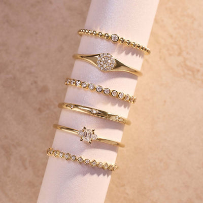 Diamant Blase Ring | Gold