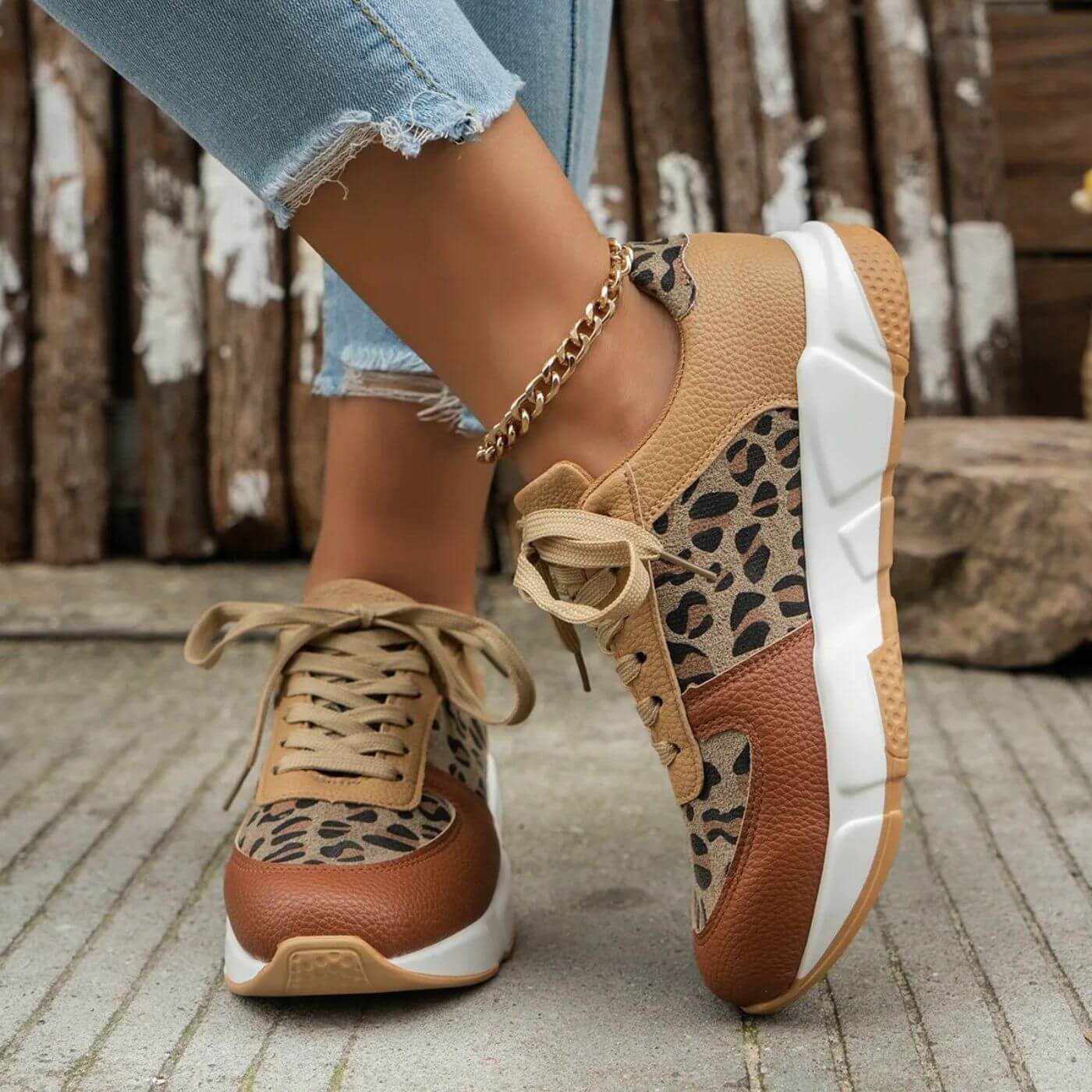 Eliora™ – Orthopädische Leopard-Sneakers