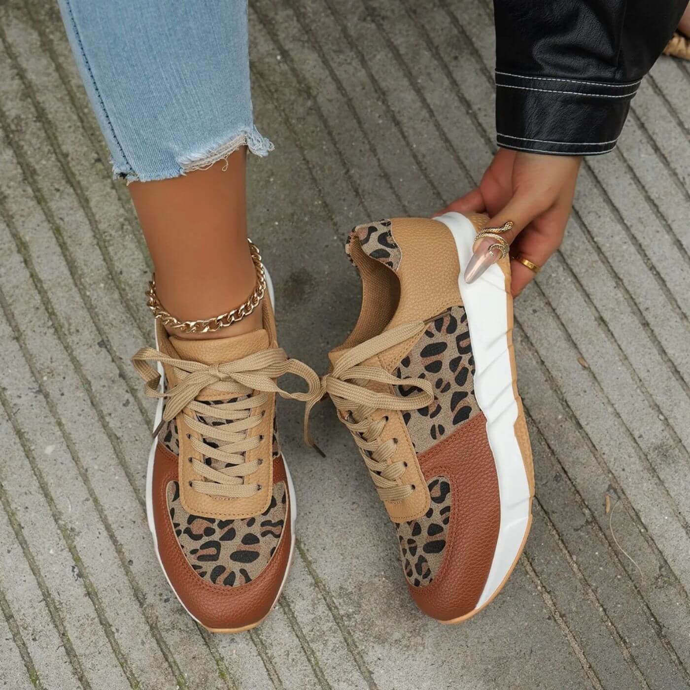 Eliora™ – Orthopädische Leopard-Sneakers