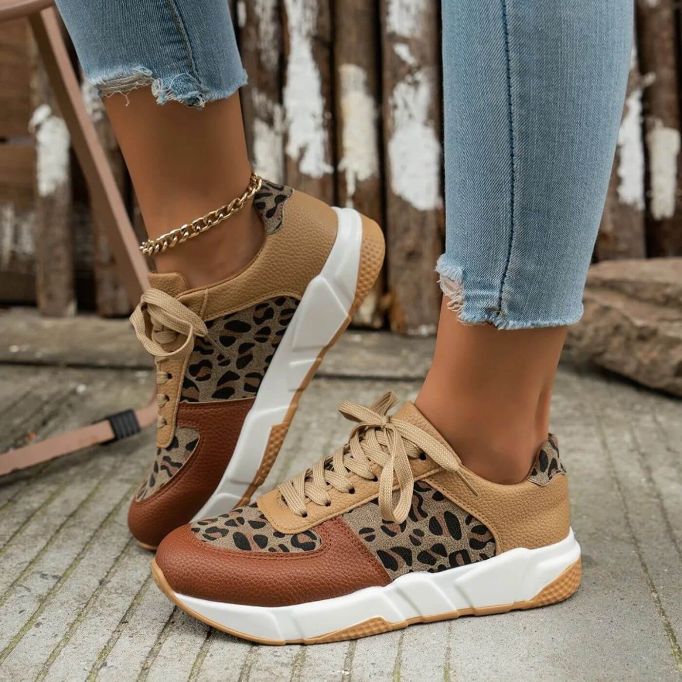 Eliora™ – Orthopädische Leopard-Sneakers