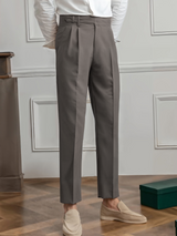 Theresa | Plissierte Damen-Hose stylisch & modern – Braun
