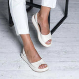 Estina | Leichte Damensandalen für den Sommer – Weiß