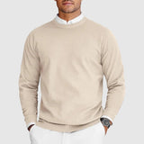 Tobias | Modern geschnittener Herren Kaschmirpullover – Beige