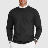 Tobias | Modern geschnittener Herren Kaschmirpullover – Schwarz