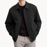 Leon | Hochwertige Herrenjacke aus robustem Material – Schwarz