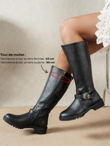 Vero™ | Bequeme orthopädische Stiefel – für kräftige Waden (bis zu 50 cm) geeignet – Schwarz (fast ausverkauft)