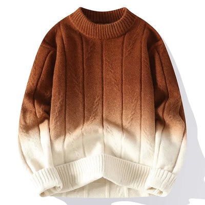 Farbverlauf Strickpullover für stilbewusste Männer