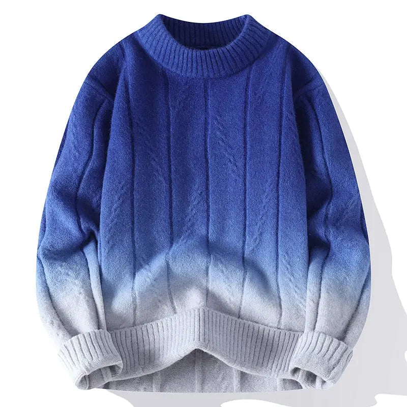 Farbverlauf Strickpullover für stilbewusste Männer
