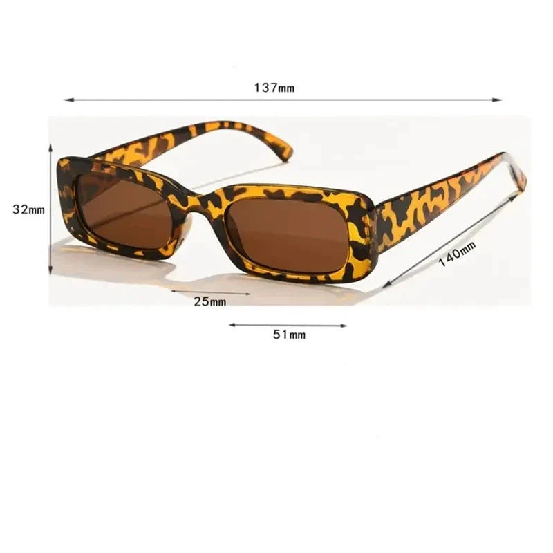 Vintage quadratische Sonnenbrille