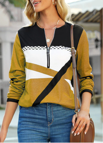 Arcilla® | Patchwork-Langarmbluse