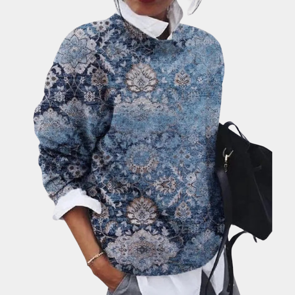 Damen Rundhalsausschnitt Strickpullover | Lässig