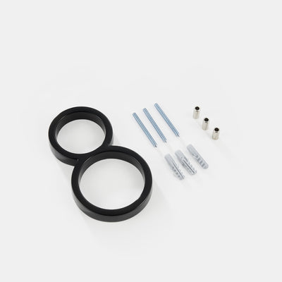 Schwarze 3D Hausnummer