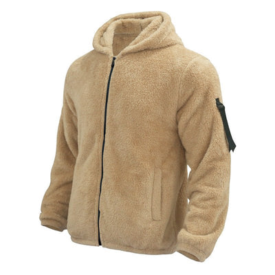 Fleece-Hoodie | Warm | Mit Reißverschluss | Teddy-Hoodie | Fleecejacke für Männer