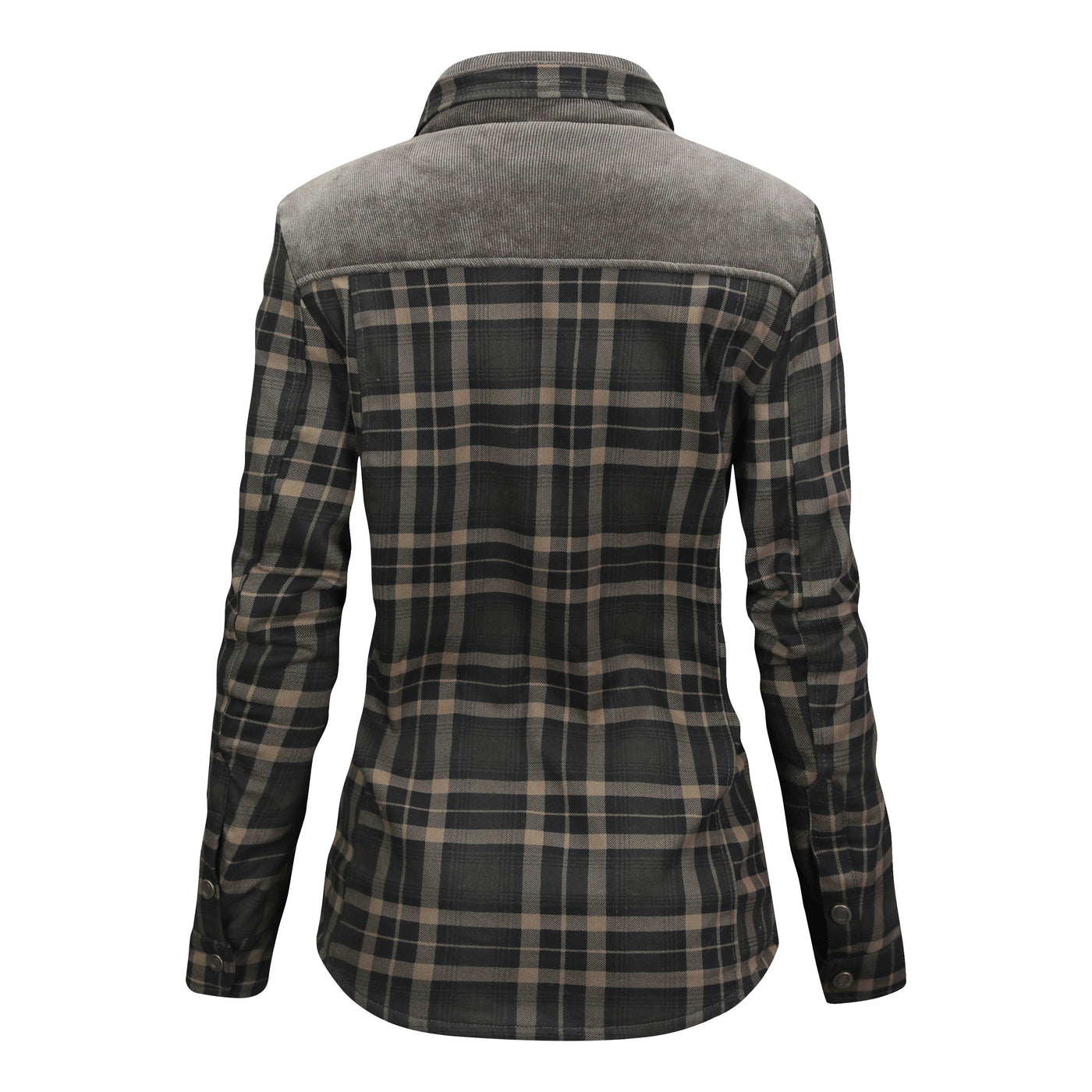 Fleece gefütterte Jacke | Kariert | Button-Up | Karierte Jacke | Herren Überhemd