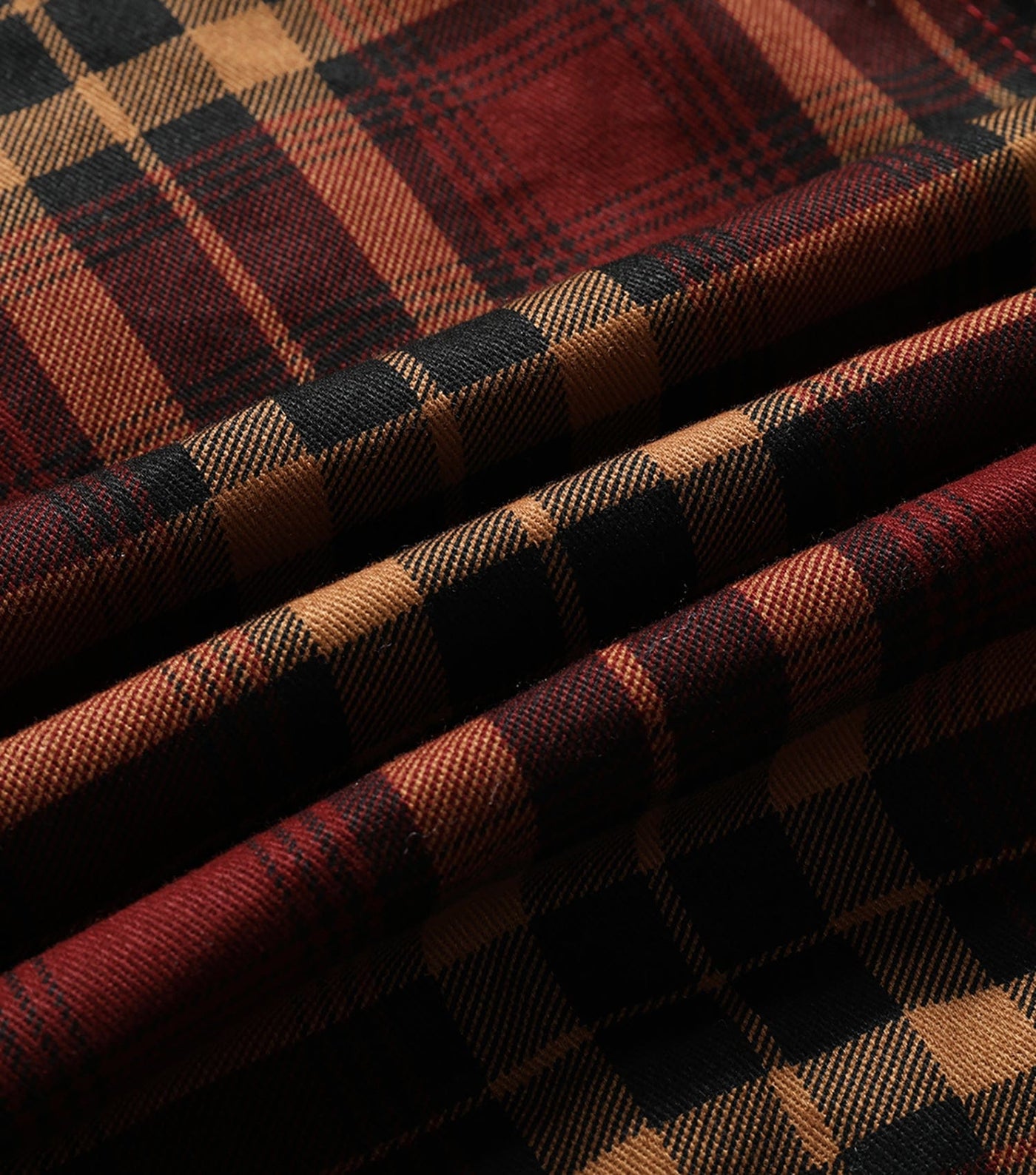 Fleece gefütterte Jacke | Kariert | Button-Up | Karierte Jacke | Herren Überhemd