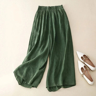Fließende Weitbein-Hose für eleganten Komfort
