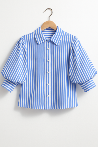 Modische Puffärmelbluse