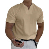 Freizeithemd Herren | Stehkragen & Eleganter Komfort – Khaki