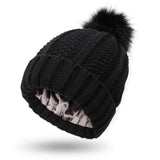 Wolff | Gefütterte Strickmütze für den Winter – Schwarz