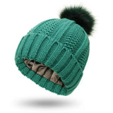 Wolff | Gefütterte Strickmütze für den Winter – Grün