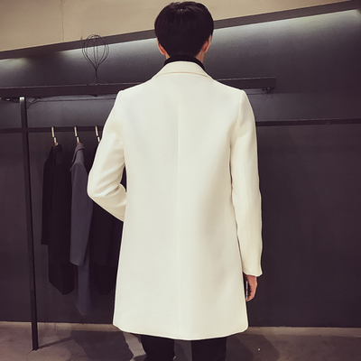 Herren Woll-Mantel Elegante Business Jacke - Büro und Freizeit