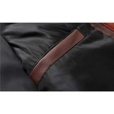 Herren Lederjacke - Stylisch mit abnehmbarer Kapuze und Details