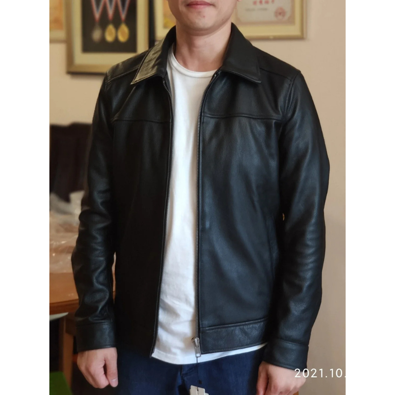 Elegante Herren-Lederjacke aus hochwertigem Echtleder - Zeitlos und stilvoll