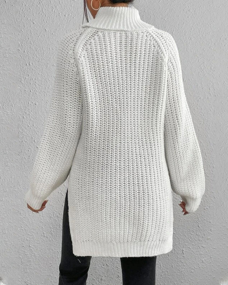 Gemütlicher Rollkragenpullover für kalte Tage