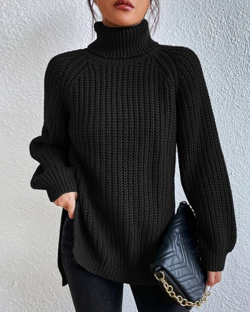 Gemütlicher Rollkragenpullover für kalte Tage