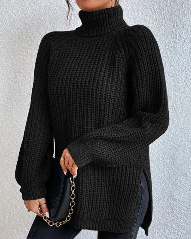 Gemütlicher Rollkragenpullover für kalte Tage