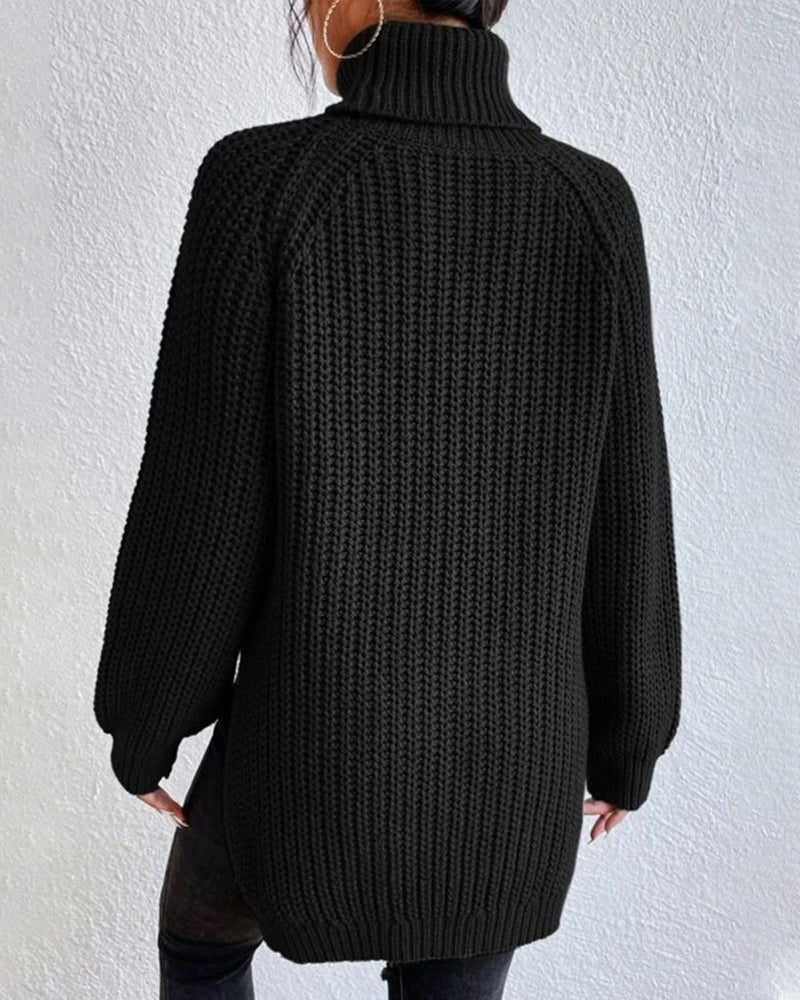 Gemütlicher Rollkragenpullover für kalte Tage