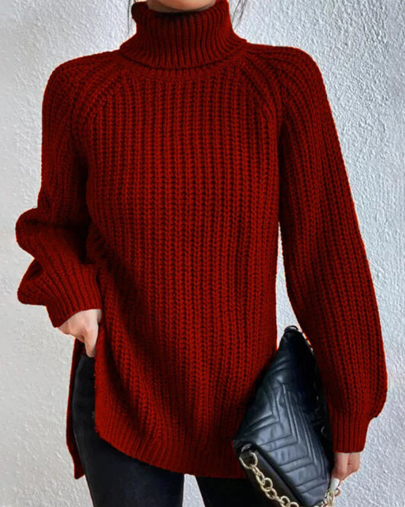 Gemütlicher Rollkragenpullover für kalte Tage