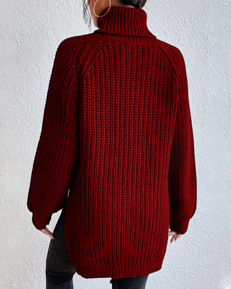 Gemütlicher Rollkragenpullover für kalte Tage
