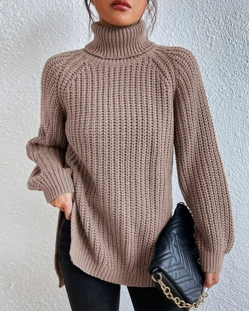 Gemütlicher Rollkragenpullover für kalte Tage