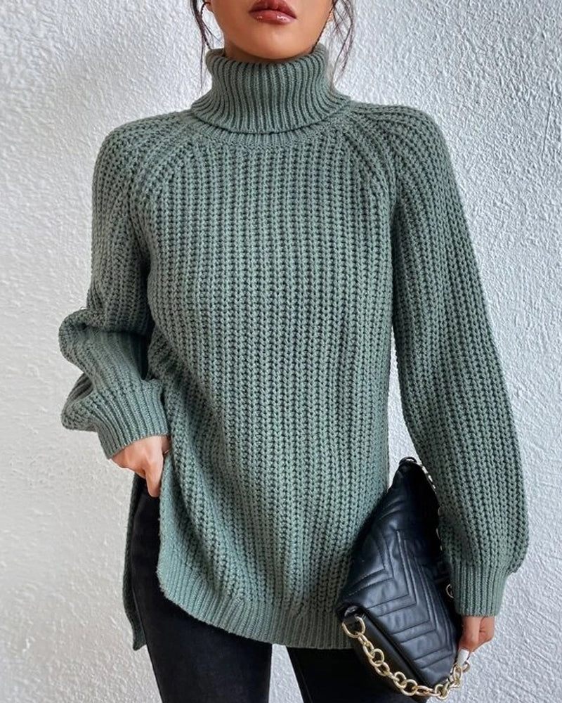 Gemütlicher Rollkragenpullover für kalte Tage