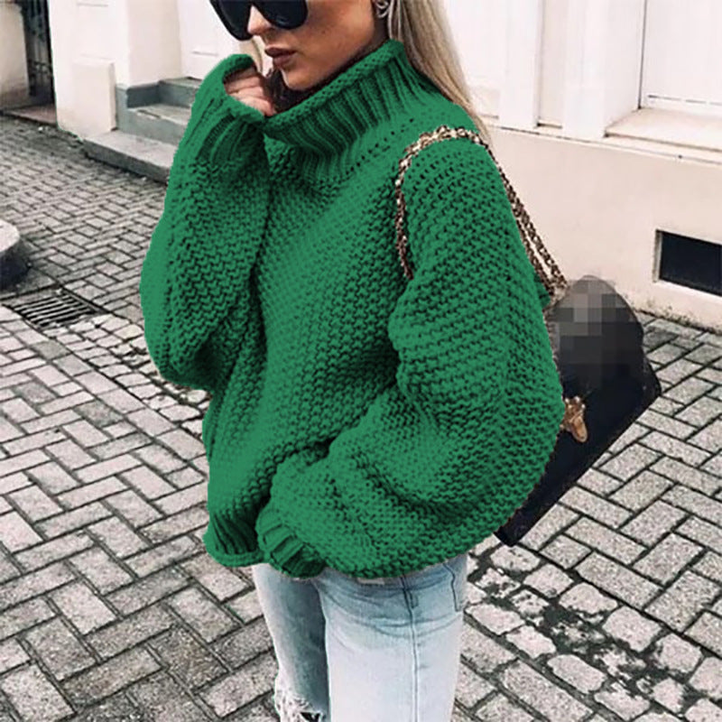 Gemütlicher Rollkragenpullover im Oversize-Stil