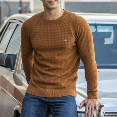 Gemütlicher Rundhals Pullover für kalte Tage