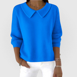 Elena | Klassischer Und Vielseitiger Damenpullover – Blau