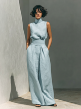 Carla | Damen Minimalistisches Set – Minimalistisches Matching Set Elegant 2026 – Hellblau