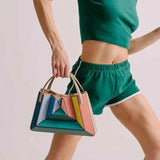 Geometrische Tasche Damen – Grün
