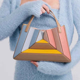 Geometrische Tasche Damen – Mehrfarbig