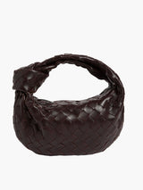 Gewebte Mini-Handtasche Damen | Elegantes Design & Luxuriöser Stil – Dunkelbraun