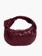 Gewebte Mini-Handtasche Damen | Elegantes Design & Luxuriöser Stil – Dunkelrot