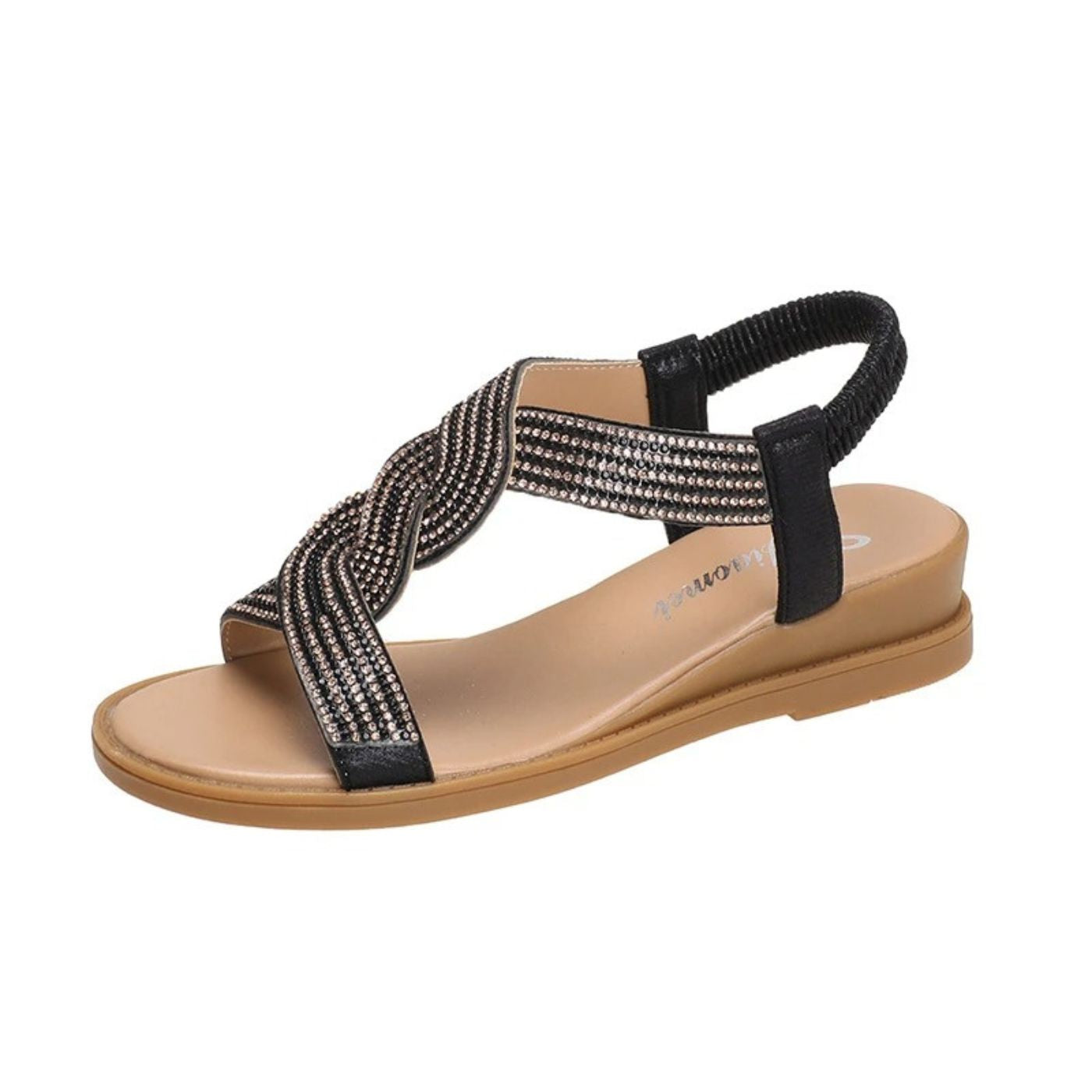 Gisela – Orthopädische Luxus-Flachsandalen